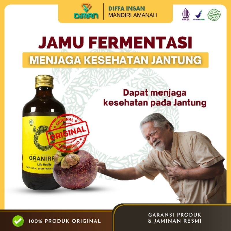 

ORANIRRU Minuman Jamu herbal Atasi kesehatan pada jantung Yang sakit 100%Original Bpom