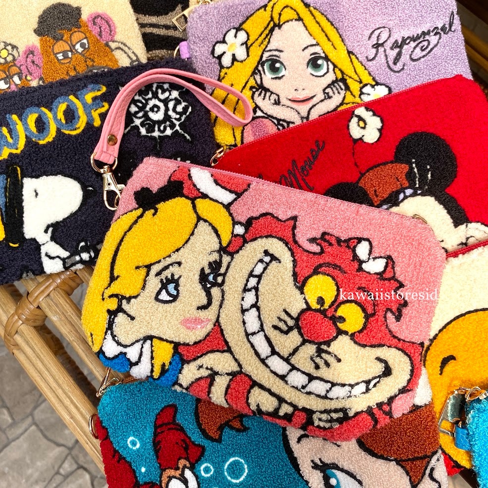 RK Pouch Koin Purse Sling Bag Disney Donald Mickey Dumbo Stitch Snoopy Sinchan Shinchan Pekko Totoro