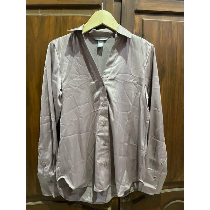Kemeja Satin H&M new