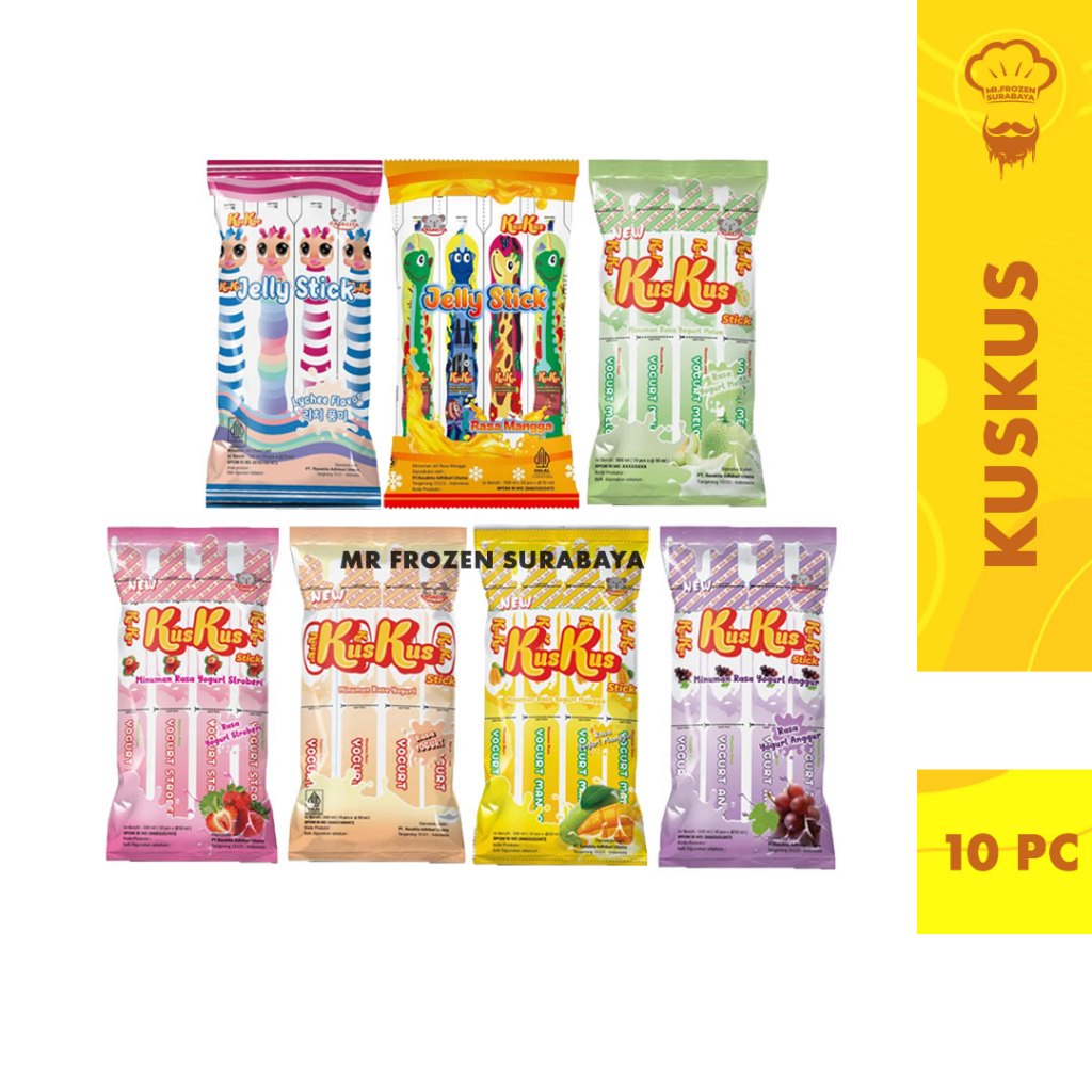 

Yogurt Jelly Kus Kus Isi 10 pc Aneka Rasa Buah