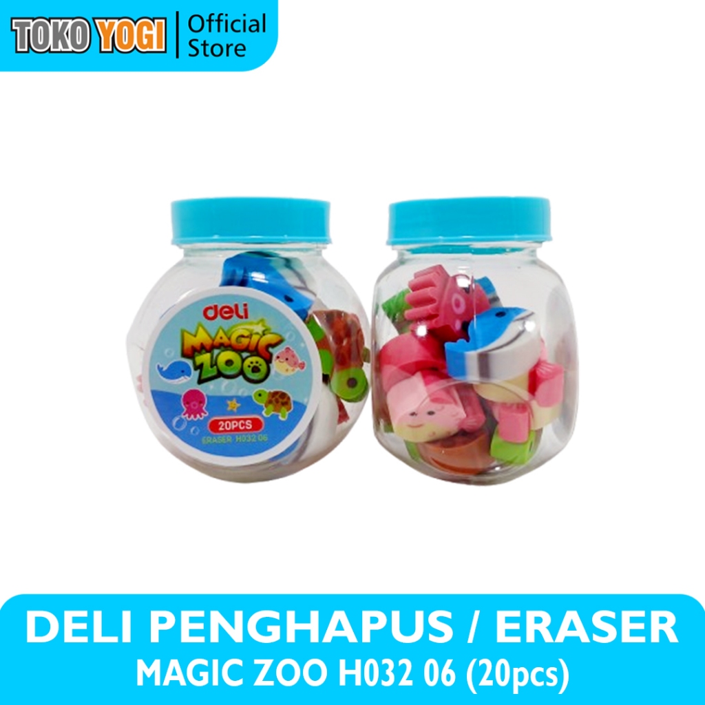 

DELI PENGHAPUS MAGIC ZOO H03206 || 1 TUBE (20pcs)
