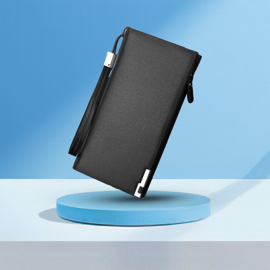 Dompet Panjang Pria Slot Dompet Lipat Fashion Pria Resleting Terbaru - BY 012