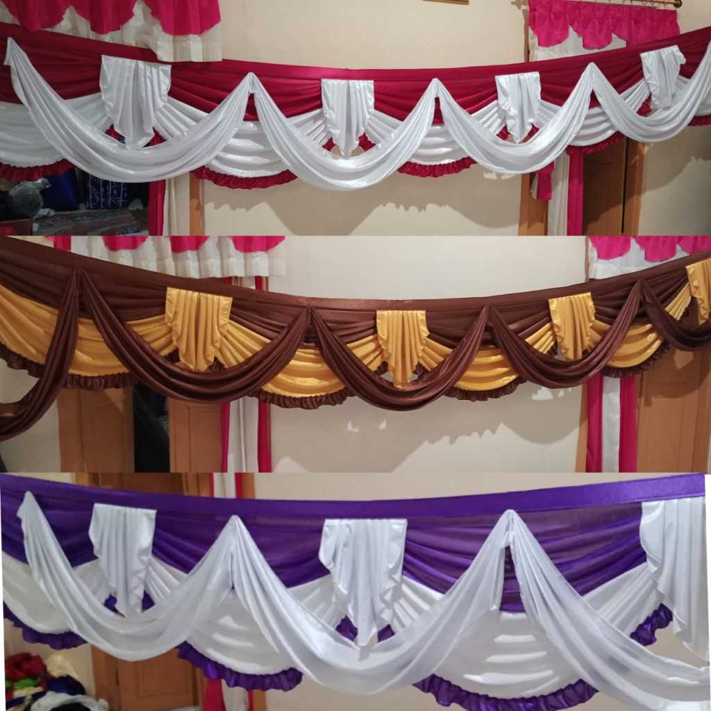 Rumbai Tenda dekorasi/Poni Tenda Terop slendang