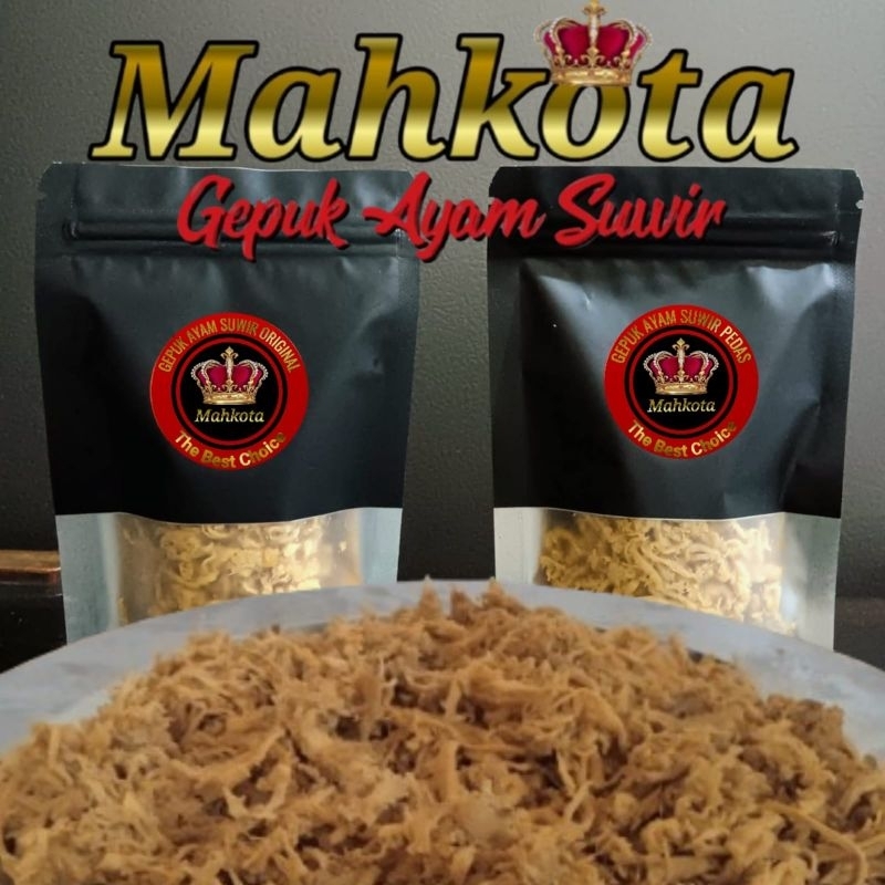 

Gepuk Ayam Suwir Mahkota (Original/Pedas)