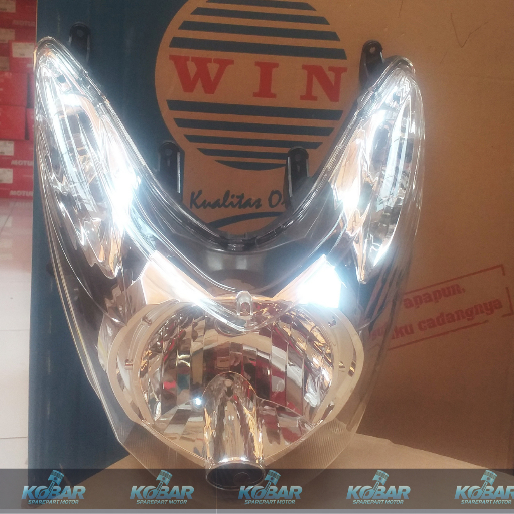 win lampu depan mio soul karbu/reflektor mio soul karbu