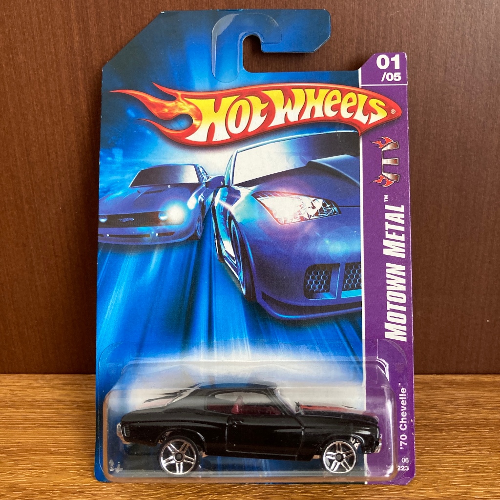 Hot Wheels Regular 1970 70 '70 Chevelle Chevrolet Chevy 2006 Diecast HotWheels HW Blue Card Mobilan