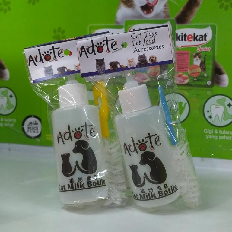 Dot dan Sikat Pembersih Dot Untuk Anak Kucing / Anak Anjing