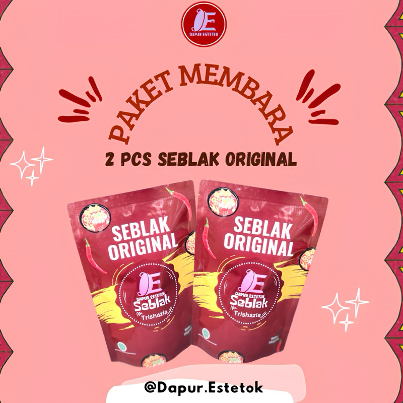 

PAKET MEMBARA || 2 SEBLAK ORIGINAL (DAPUR ESTETOK)