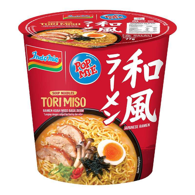 

POP MIE MI INSTAN TORI MISO RAMEN CUP 77g