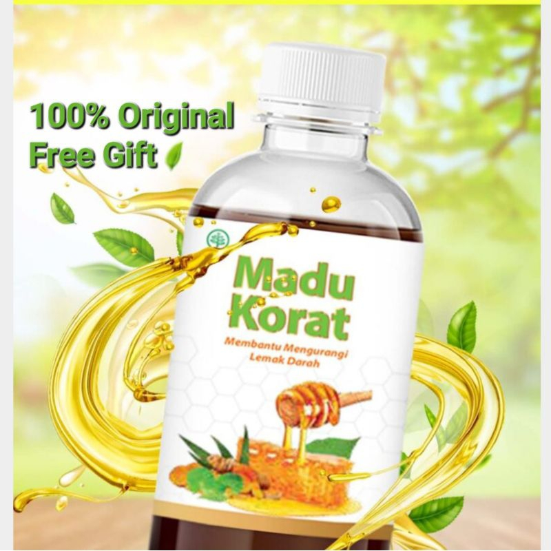 Beli 1 Gratis 1 Botol Madu Korat MemBantu Atasi Kolestrol dan Asam Urat Original Herbal