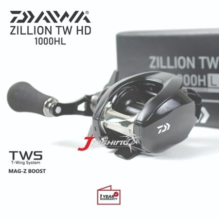 Reel DAIWA ZILLION TW HD 22 | 1000 HL XH XHL | Japan | Bait Casting | Freshwater Saltwater | Resmi