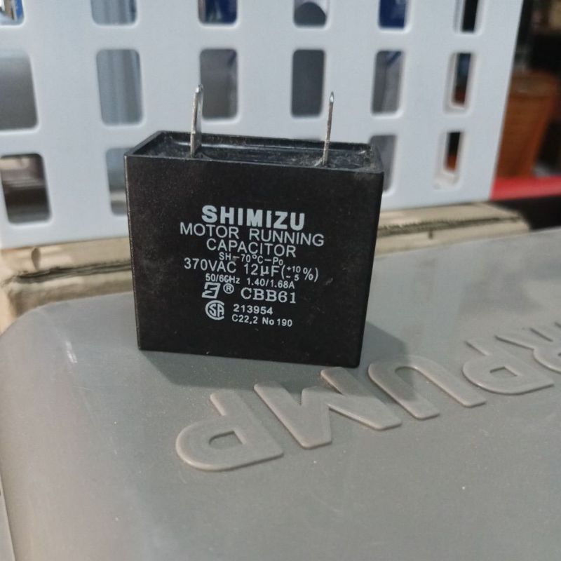 capacitor kapasitor 12 UF Shimizu Original