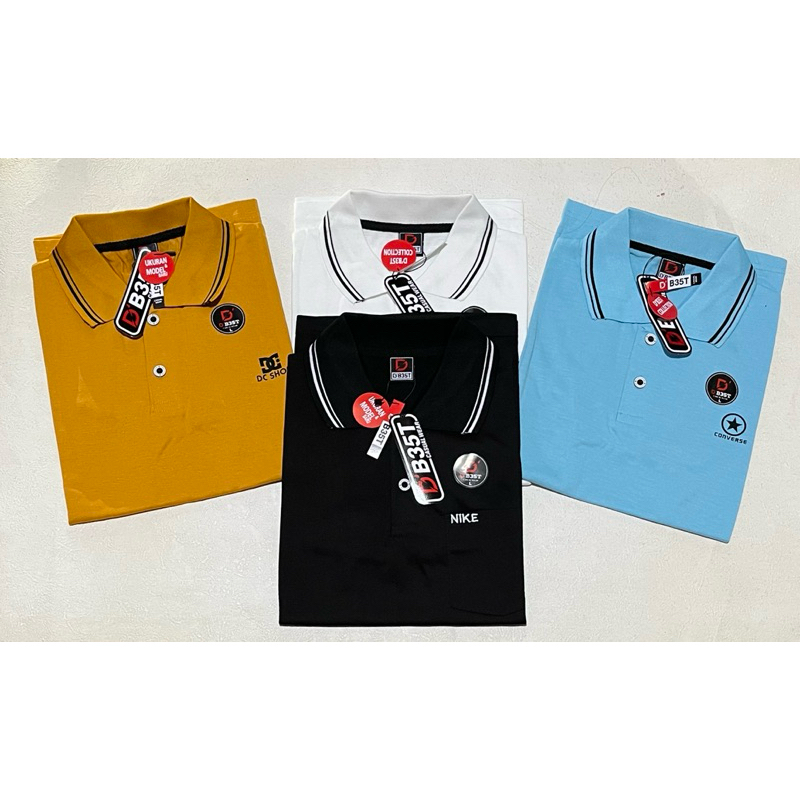PAKET 3PCS 100 RIBU KAOS POLO SHIRT KERAH STRIPE | KAOS KERAH DEWASA PRIA/ WANITA