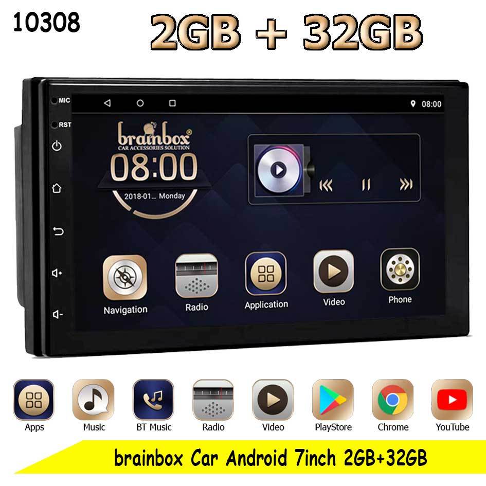Head Unit Android 7inch 2GB + 32GB Headunit TV Mobil Double Din 2Din Player
