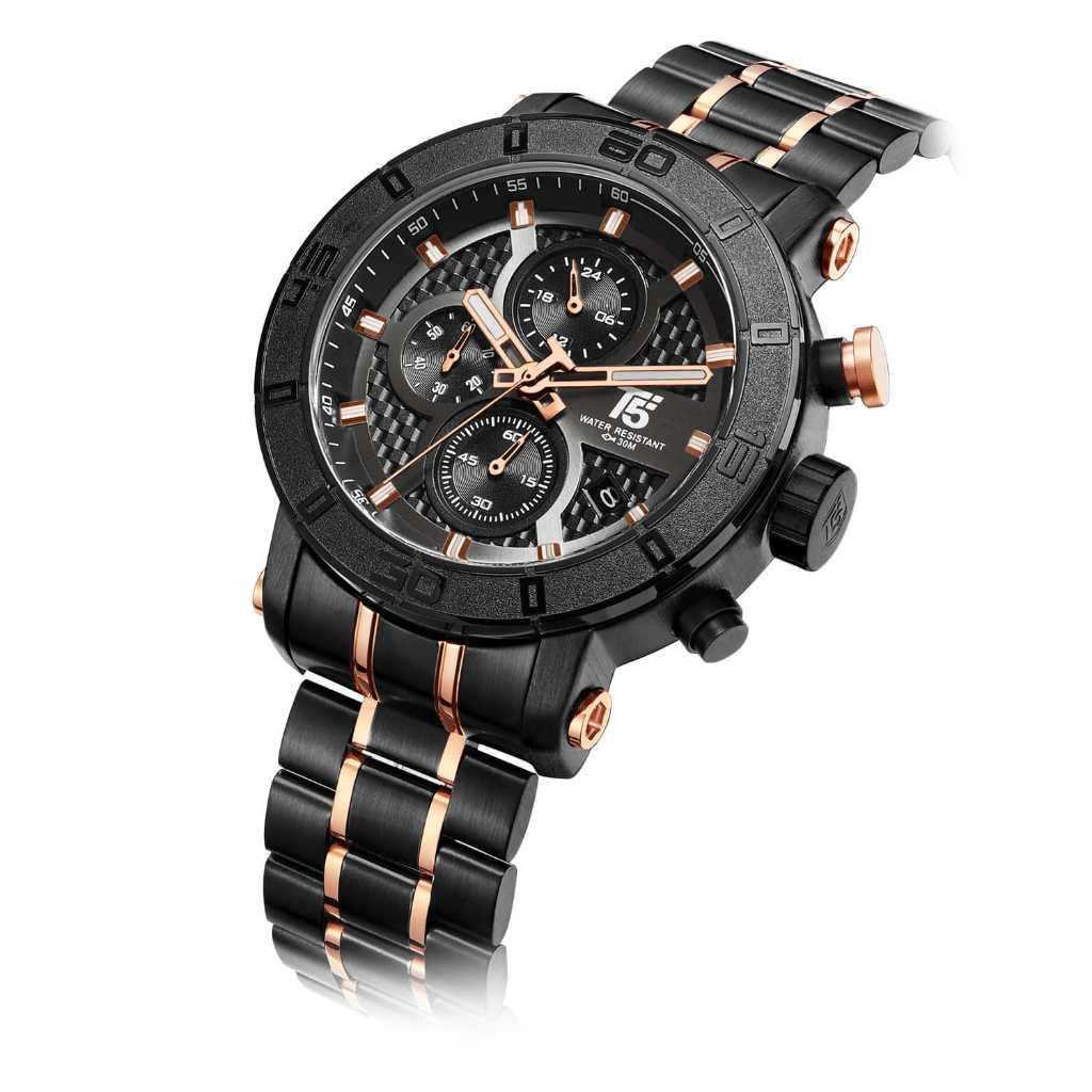 T5 H 3635G Chronograph Original 100% Waterresist / Jam T5 3635 Rantai Ori  / Jamtangan T5 3635 asli 