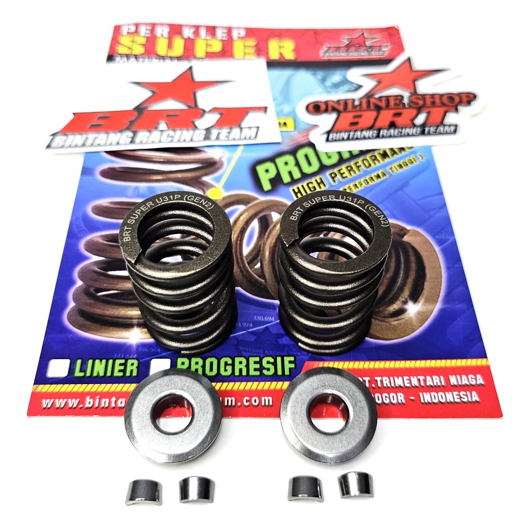 PER KLEP BRT MIO M3 S Z FREEGO FAZZIO FINO XRIDE SOUL GT GEAR 125 Per Klep Progresif + Retainer Set 