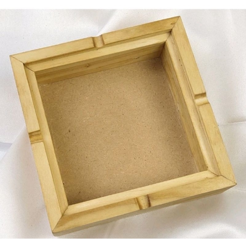 Asbak kayu mahoni ukuran besar 15cm