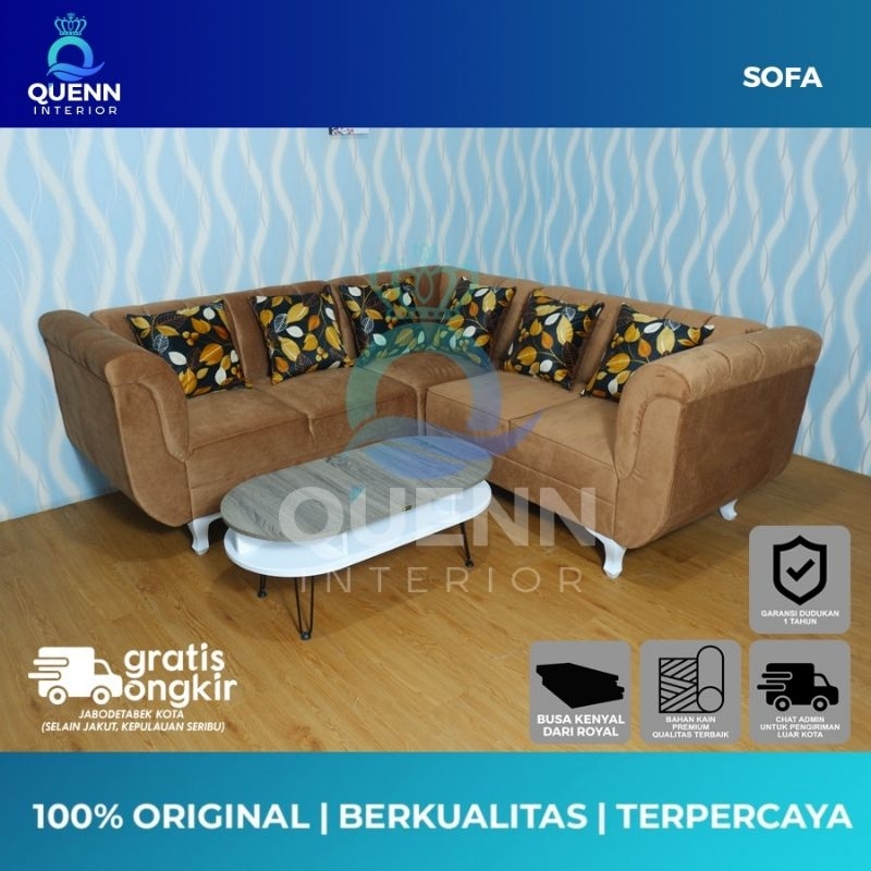 Sofa L Sudut Minimalis / Sofa L Sudut Premium / Sofa L / Sofa L Sudut / Sofa L Sudut Brandon