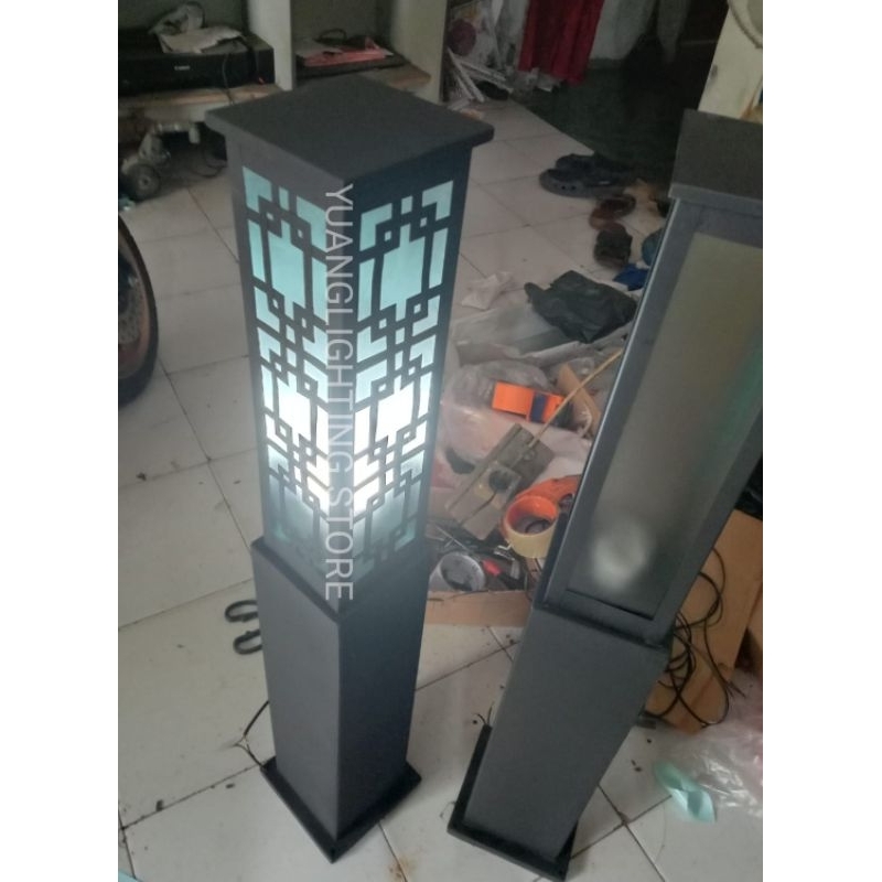 LAMPU TAMAN PILAR PAGAR HIAS TIANG PANJANG TOMIDCI HANDMADE DEKORASI TAMAN HIAS DINDING