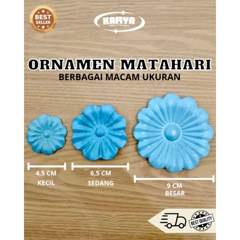 Bunga matahari besi plat ornamen tralis pagar besi tempa berkualitas | Aksesoris pagar besi bunga ma