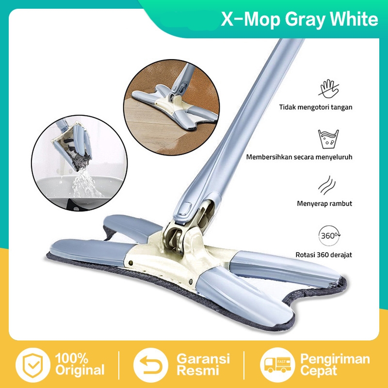 Alat Pel Lantai Otomatis - Ultra Mop Flat Mop X-Shape IJNC
