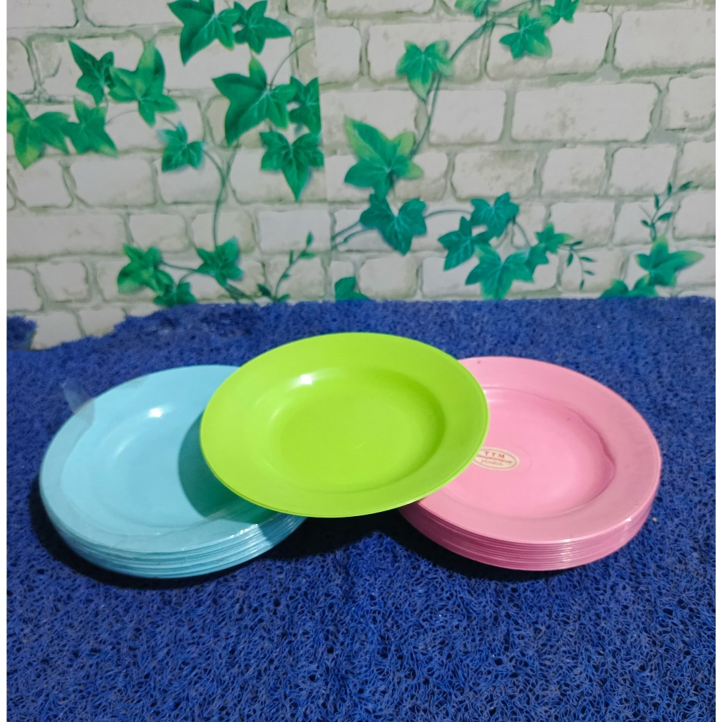 PIRING PLASTIK 6 BG TTM (15cm) piring plastik food grade / Piring makan / Piring makan serbaguna