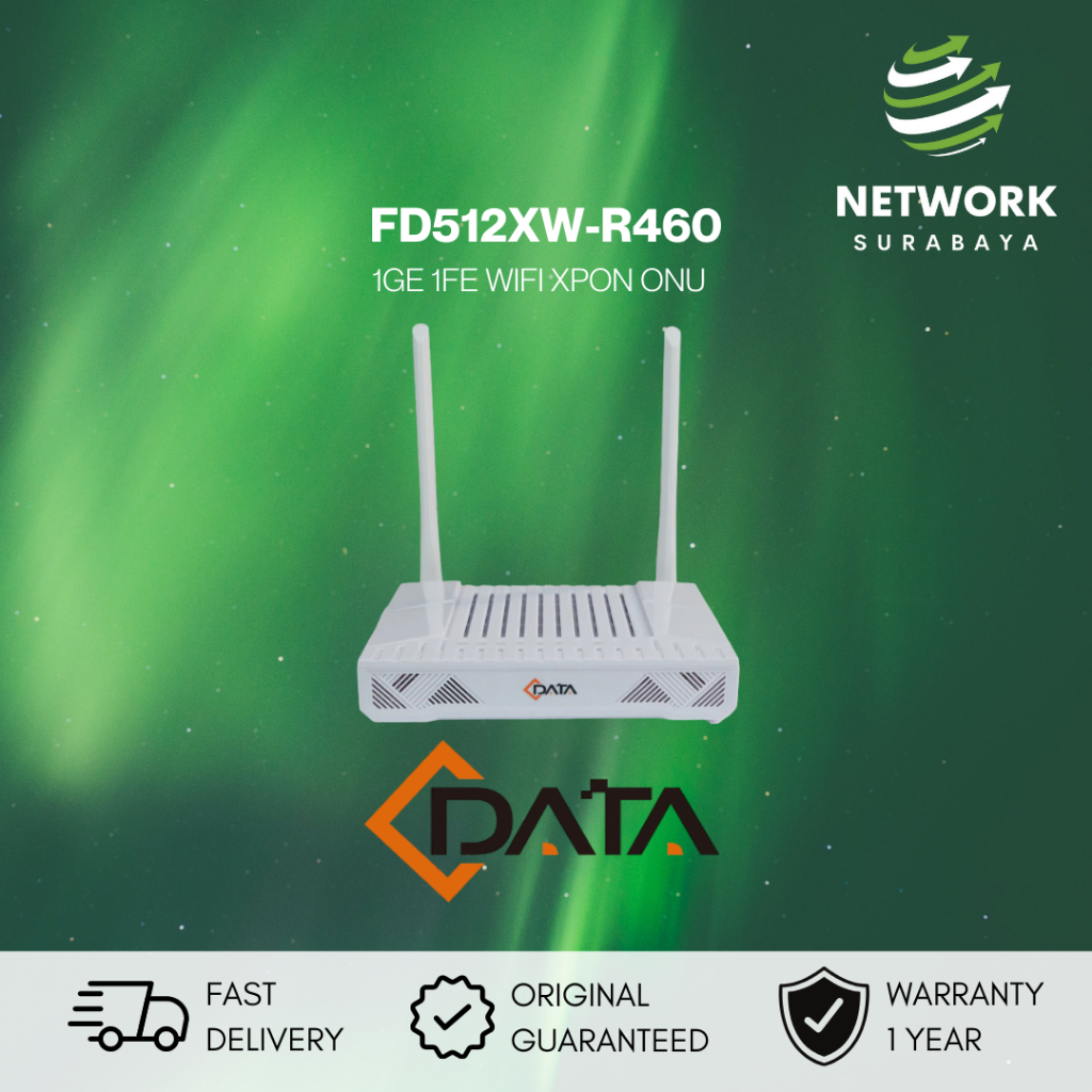 CDATA/C-DATA XPON ONU FD512XW-R460 / FD512XW R460 1GE 1FE WIFI GPON / EPON ONT