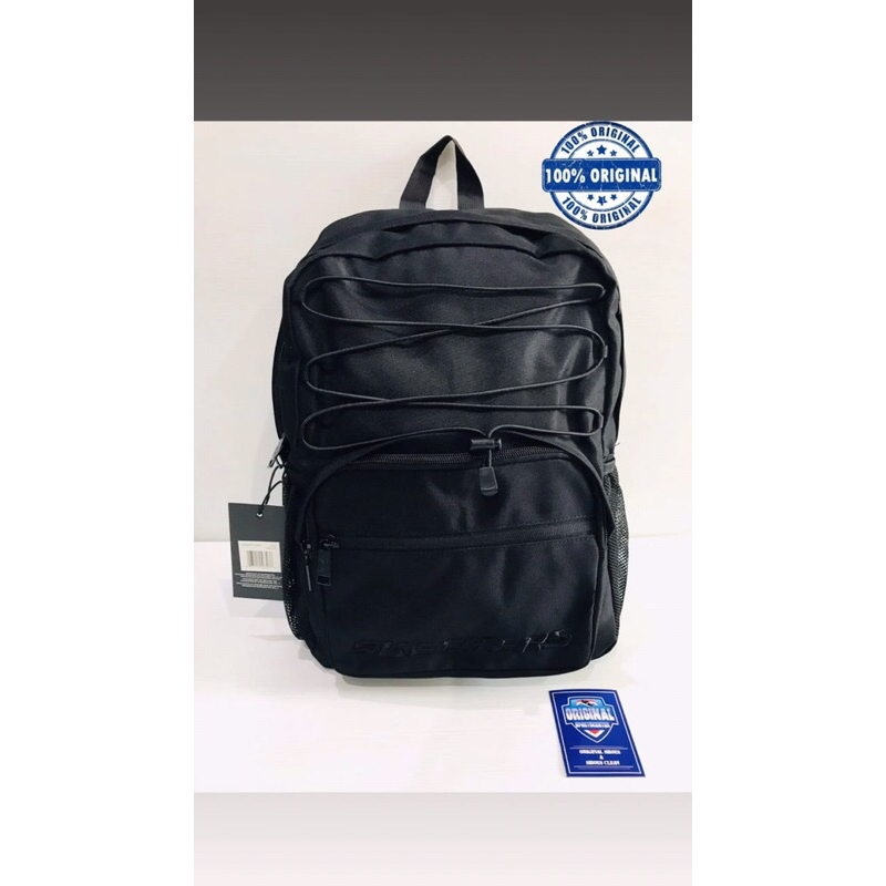 BIG SALE TAS RANSEL  SEKOLAH PRIA/WANITA SKECHERS HITAM ORIGINAL