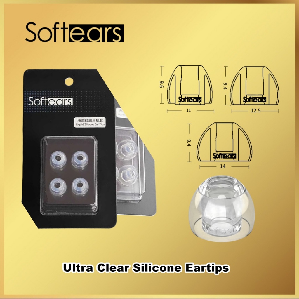 Softears UC Ultra Clear Silicone Eartips