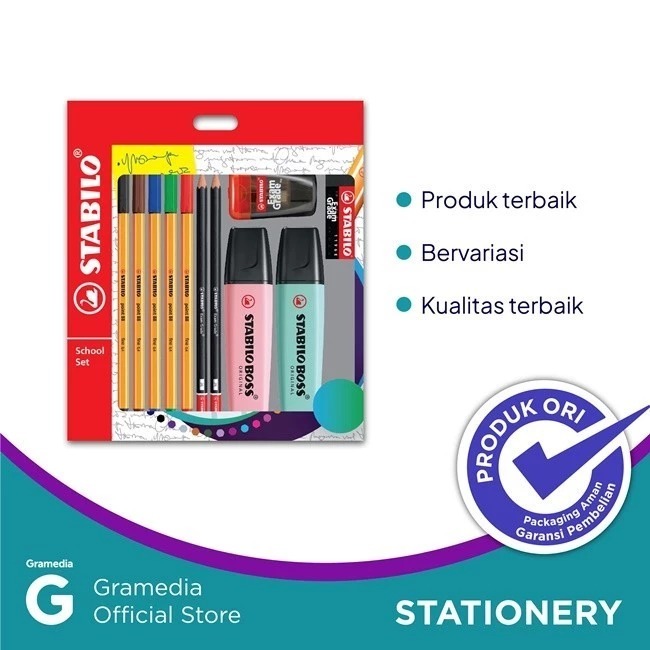 

Gramedia Manado-Stabilo School Set