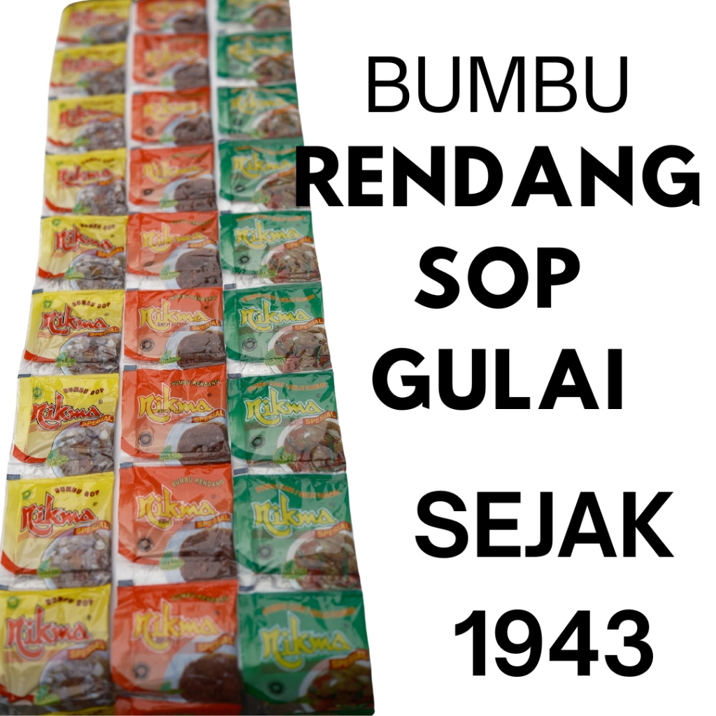 

Bumbu Padang Rendang Gulai Sop Asli Padang Sejak 1943 Legendaris Enak Praktis Tinggal Pakai Murah