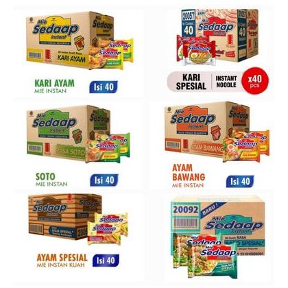 

MIE SEDAAP KUAH ALL VARIAN [ 1 KARTON ]