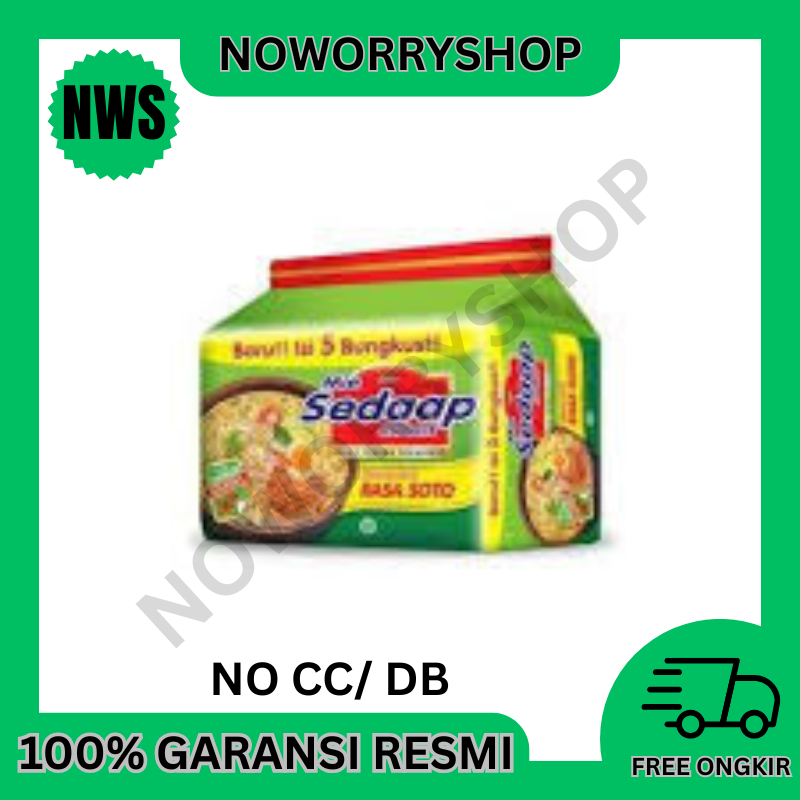 

SEDAAP MIE KUAH RASA SOTO ISI 5 BUNGKUS X 75 GR