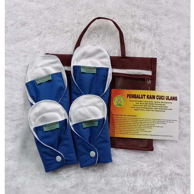 Paket Usaha Pembalut Kain Cuci Ulang GPKS 8 PACK