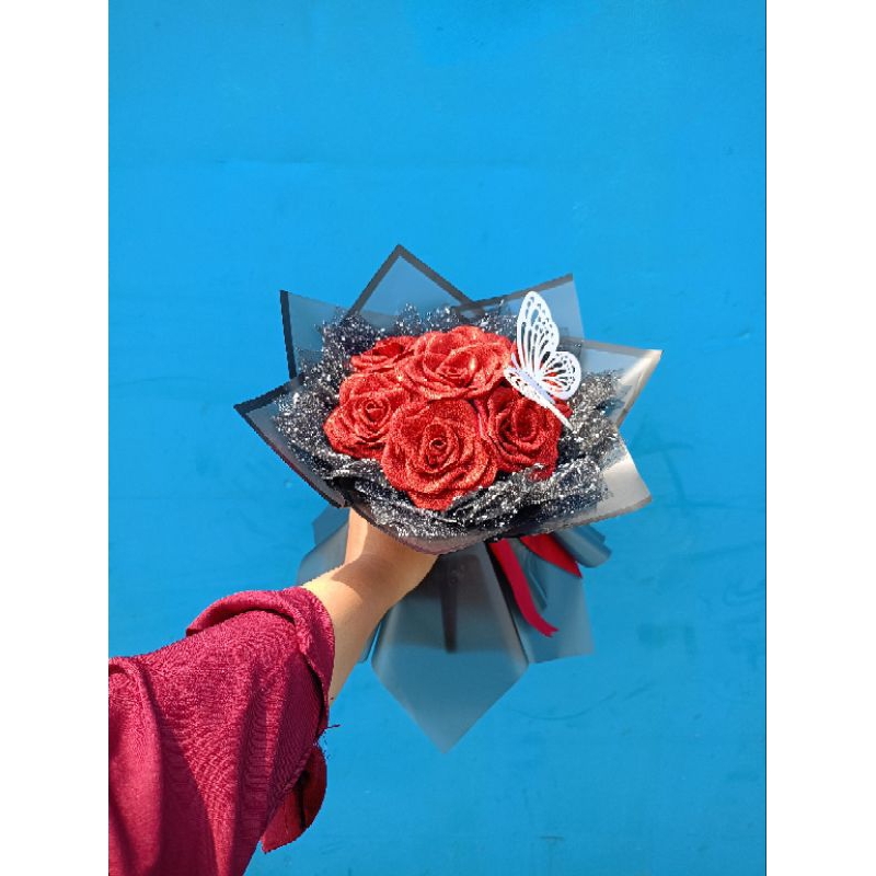 

buket Pita satin Murmer 7 Tangkai VIRAL
