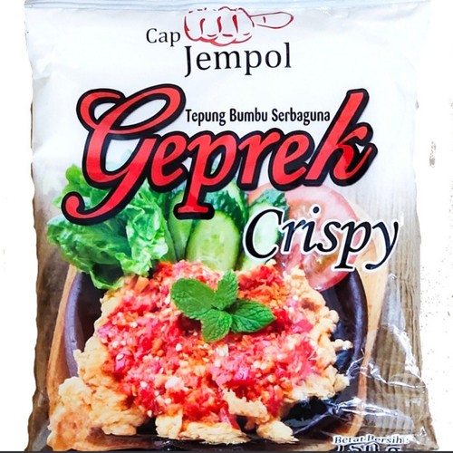 

Cap Tepung Geprek 140g Tepung Bumbu Siap Pakai Renyah Gurih Cocok Ayam Geprek Goreng Tahu Tempe Camilan