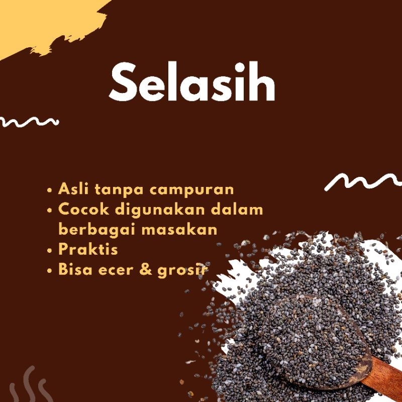

Termurah!!! 100 gram Biji Selasih / basil seed kualitas bagus impor