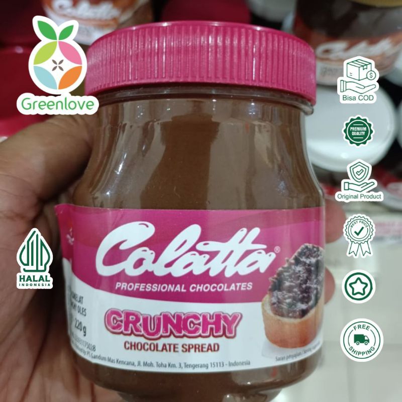 

colatta coklat / coklat selai / selai / colatta crunchy / hazelnut
