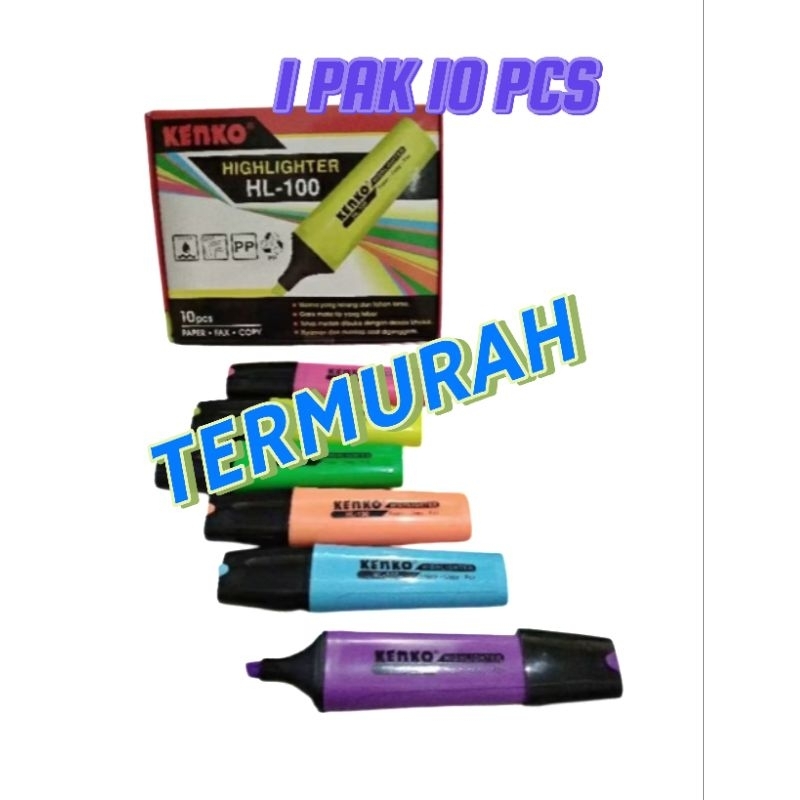 

stabilo ORI murah ( 1 pak 10 pcs)/stabilo highlighter neon grosir TERMURAH