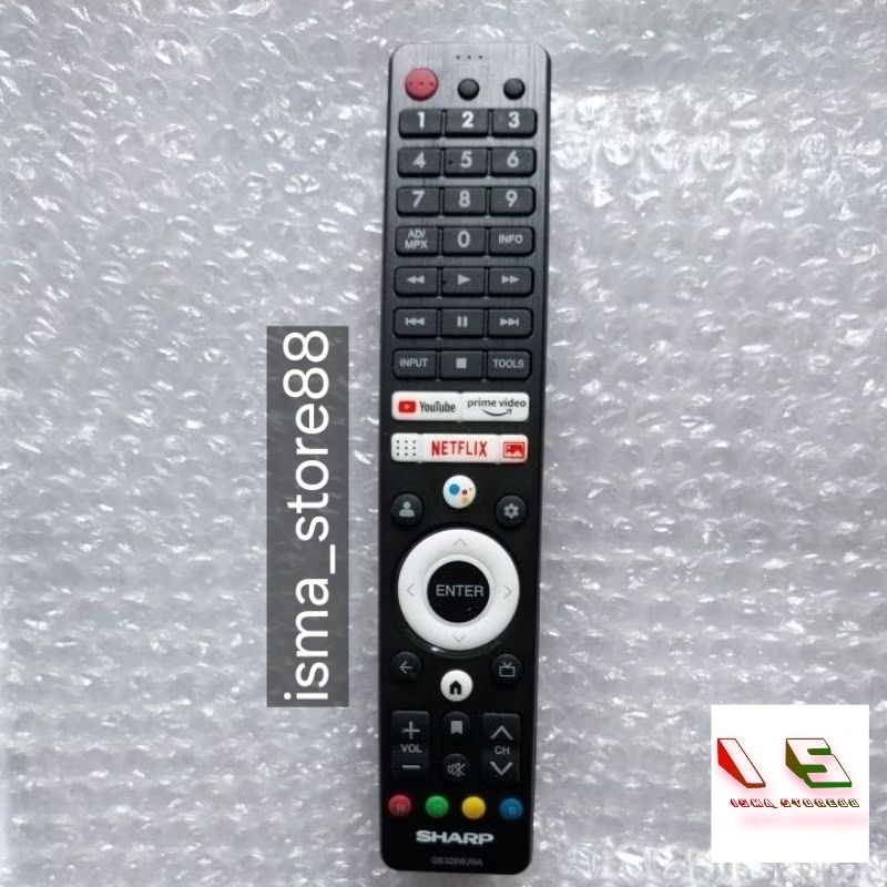 REMOT TV SHARP ANDROID TV GB326WJNA ORIGINAL Bluetooth voice Assistant