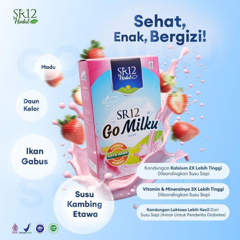 

Go Milku SR12, Susu Kambing SR12 GOMILKU Rendah Lemak dan Kolesterol