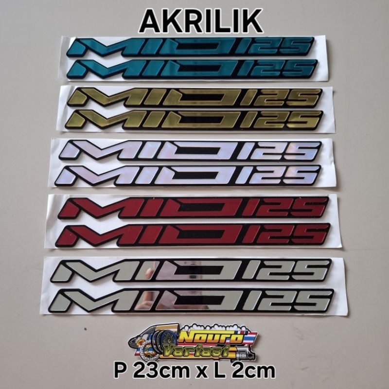 Akrilik Emblem Mio 125 m3 new timbul berkualitas