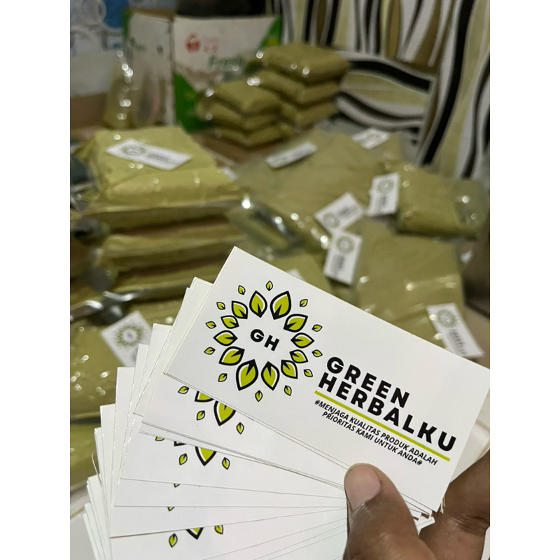 

Sticker Kromo GreenHerbalku Non Cutting