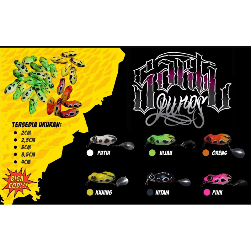 SOFT FROG SAKTI LURE 2CM-4,5CM