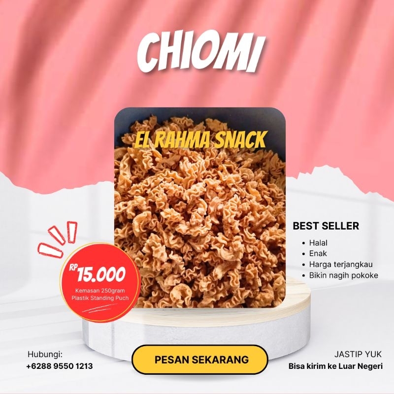 

CHIOMI VIRAL KEMASAN 250 GRAM HARGA GROSIR MURAH BIKIN KETAGIHAN