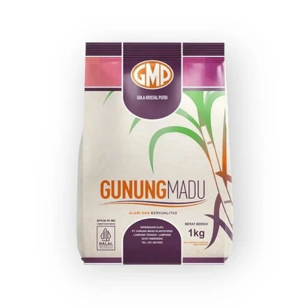 

Gula Pasir GMP Gunung Madu Kemasan 1Kg / Gula Pasir Gunung Madu 1kg