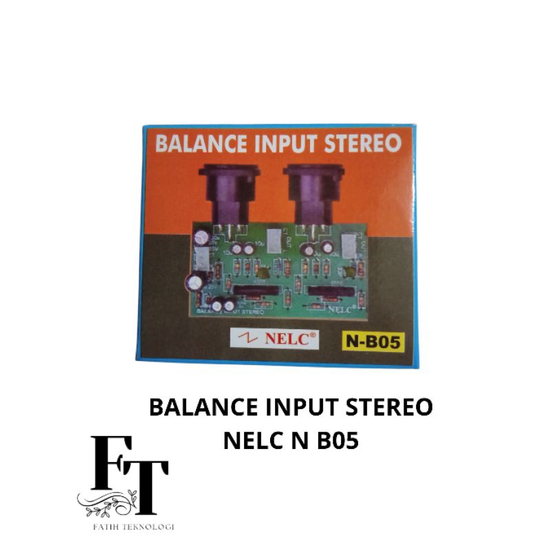 KIT BALANCE INPUT STEREO NELC N-B05 15 VOLT