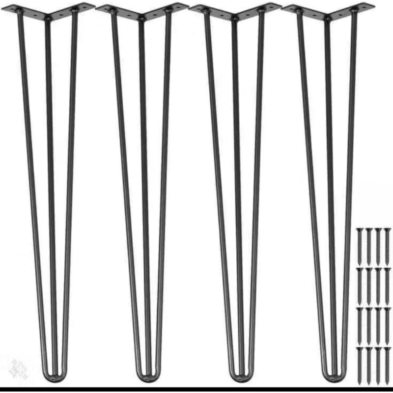 kaki meja besi hairpin diy leg desk table wood