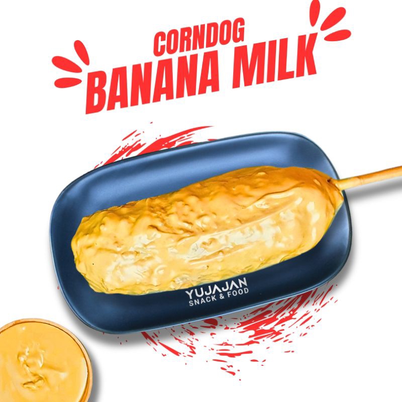 

Corndog Mozarella Banana Milk Frozen By Yujajan Snack & Food