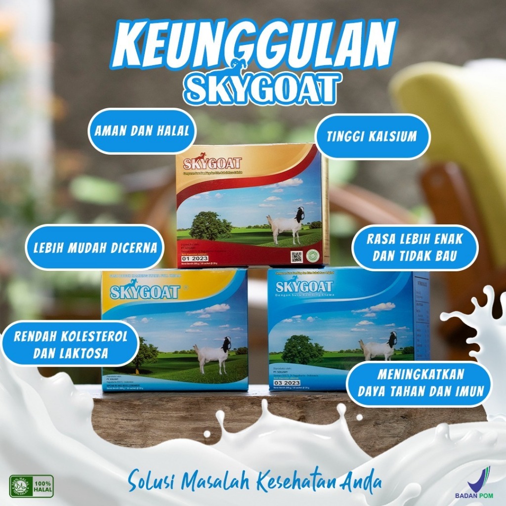 

RB SKYGOAT / SKY GOAT Susu Kambing Etawa Bubuk Original Vanilla Vanila